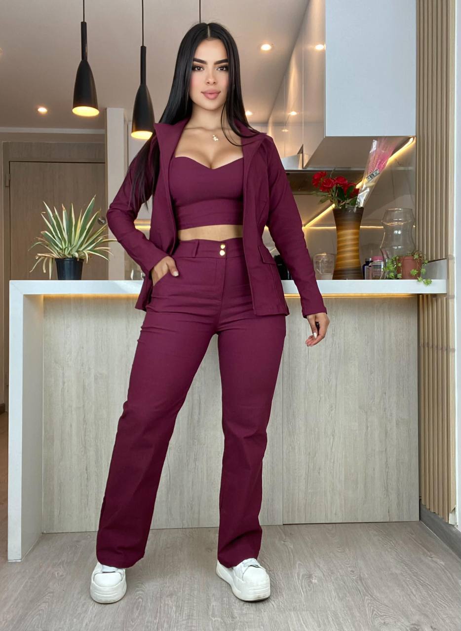 Conjunto formal 3 prendas M060