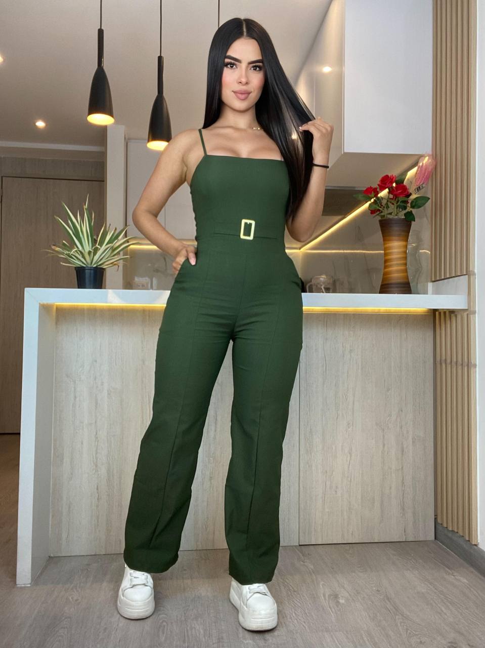 Enterizo bota recta ebilla  M058